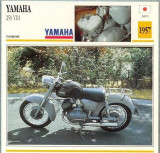 376 Foto Motociclism - YAMAHA 250 YD1 - JAPONIA -1957 -pe verso date tehnice in franceza -dim.138X138 mm -starea ce se vede