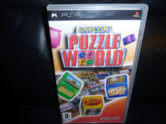 JOC PSP CAPCOM PUZZLE WORLD ORIGINAL / STOC REAL / by DARK WADDER foto