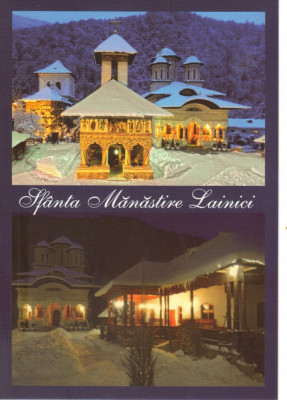 Carte postala CP GJ006 Lainici - Sfanta Manastire Lainici - necirculata foto