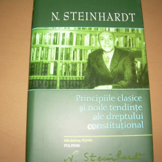 PRINCIPIILE CLASICE SI NOILE TENDINTE ALE DREPTULUI CONSTITUTIONAL N STEIHARDT