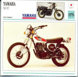 365 Foto Motociclism - YAMAHA 500 XT - JAPONIA -1976 -pe verso date tehnice in franceza -dim.138X138 mm -starea ce se vede