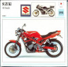 381 Foto Motociclism - SUZUKI 400 BANDIT - JAPONIA -1991 -pe verso date tehnice in franceza -dim.138X138 mm -starea ce se vede