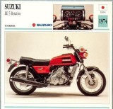 378 Foto Motociclism - SUZUKI RE 5 ROTATIVE - JAPONIA -1974 -pe verso date tehnice in franceza -dim.138X138 mm -starea ce se vede