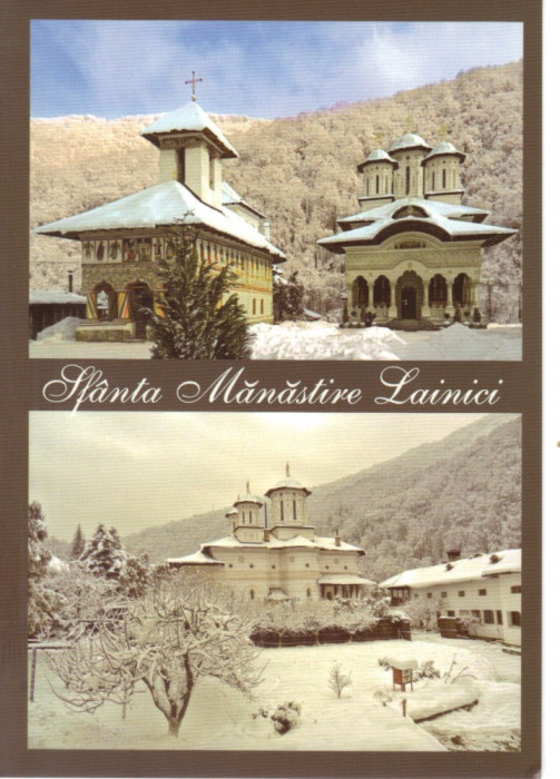 Carte postala CP GJ004 Lainici - Sfanta Manastire Lainici - necirculata