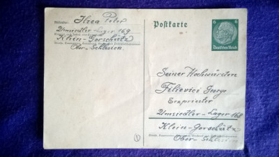 Carte Postala - Intreg postal - Nestampilat - Deutches Reich - catre Protopop foto