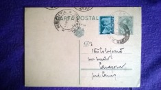Carte Postala Intreg postal-1929-Marca imprimata 3,5Lei + timbru Fondul aviatiei