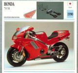 396 Foto Motociclism - HONDA 750 NR -PROTOTYPE - JAPONIA -1990 -pe verso date tehnice in franceza -dim.138X138 mm -starea ce se vede
