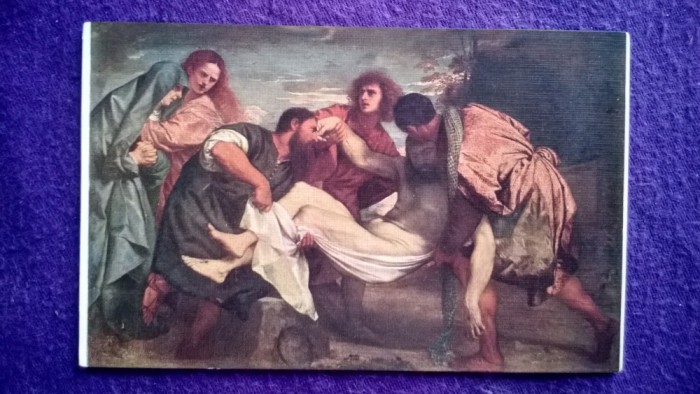 Arta-Religie-La mise au tembeau-Vecelli-Margini aurite-Deosebita - Necirculate