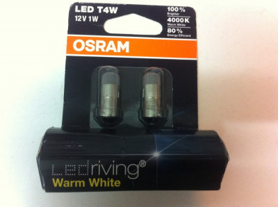 Becuri OSRAM ledriving Warm White ,, LED T4W 12V 1W &amp;#039;&amp;#039; foto