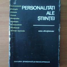 p Personalitati ale stiintei (mic dictionar)