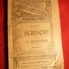 I. GHICA -Scrisori catre V.Alecsandri II - BPT.nr.226-227 ed.cca.1900