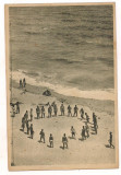 Carte postala(ilustrata)- EFORIE -pe plaja, Circulata, Printata