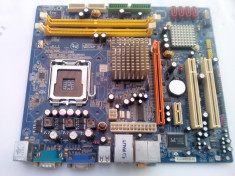 Placa de baza pc Palit 945GC1066 -- socket 775, suporta core2duo, pentium extreme, celeron -- 2x ddr2 max 2gb, 4x sata2, sunet, video, retea integrate foto