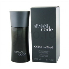 Parfum ; Eau de Toilette ARMANI CODE (Giorgio Armani) 50 ml , nou , sigilat foto