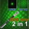 LASER POINTER VERDE 532 nm 500 mW GREEN LASER POINTER 2 IN 1