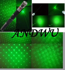 laser POINTER VERDE 1000 mW GREEN LASER POINTER 2 in 1+cutie+ baterii alkaline foto