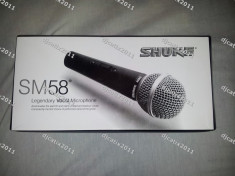 Microfon Profesional Shure SM 58 cu fir - copie foto