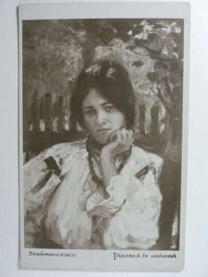 17 - STRAMBULESCU - TARANCA IN GRADINA - REPRODUCERE DE ARTA - EDITURA CARTEA ROMANEASCA - PERIOADA INTERBELICA foto