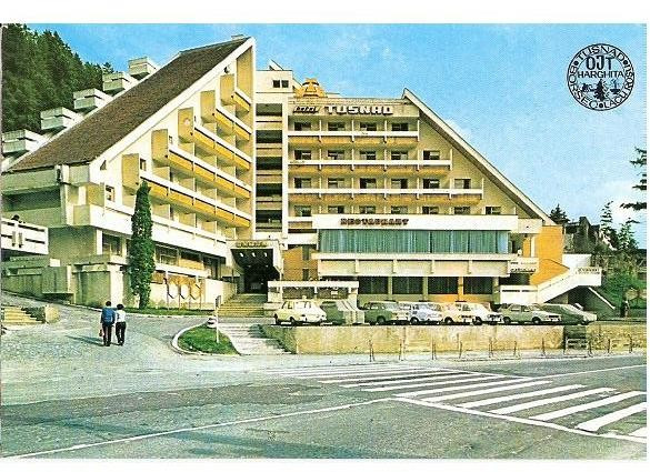 CP192-93 Hotel Tusnad -Baile Tusnad -carte postala scrisa 1982, dar necirculata