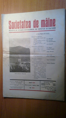 societatea de maine aprilie 1945-revista de stiinta sociologica foto