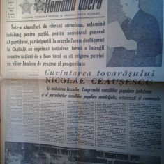 ziarul romania libera 7 februarie 1976 - cuvantarea lui ceausescu la congres