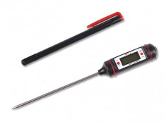 Termometru BBQ Termometru digital cu sonda, cuptor, gratar,termometru alimentar de insertie, carne, termometru lichide,termometru bucatarie laborator foto
