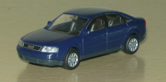 macheta 1:87 RIETZE (similar Herpa) AUDI A6 albastru inchis H0 foto