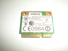 placa de retea wireless mini pci half size hp probook 4515 foto