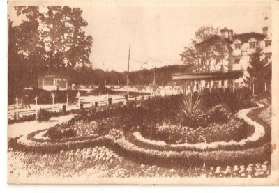 CPI (B1766) SOVATA, VEDERE DIN PARC, EDITURA LIBRARIA NOASTRA, CIRCULATA 17. V. 1954, STAMPILE, TIMBRU, RPR foto