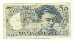 FRANTA BANCNOTA 50 FRANCI foto