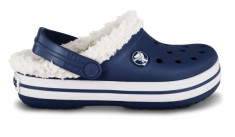 CROCS ORIGINALI clogs papuci - sandale noi copii, cu eticheta - model Crocband mammoth culoare navy- marime C10-11( 27) foto