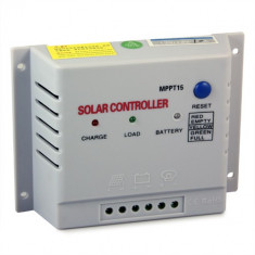 REGULATOR CONTROLLER SOLAR MPPT WELLSEE Controler pentru panouri solare fotovoltaice AUTODETECTIE 12/24 V 10 A sau 15 A foto
