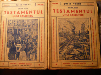 Jules Verne - Testamentul unui excentric - vol.1 si 2 - 1941 foto