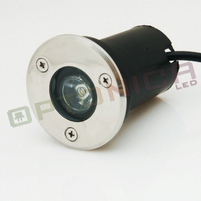 1W/220V Spot LED rotund - incastrabil in paviment - lumina alba (AC220V) foto mare 1W/220V Spot LED rotund - incastrabil in paviment - lumina alba (AC220V) foto mare