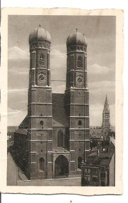 CPI (B1803) MUNCHEN, GERMANIA, FRAUENKIRCHE, NECIRCULATA, DIMENSIUNI:7x9cm, (14) foto