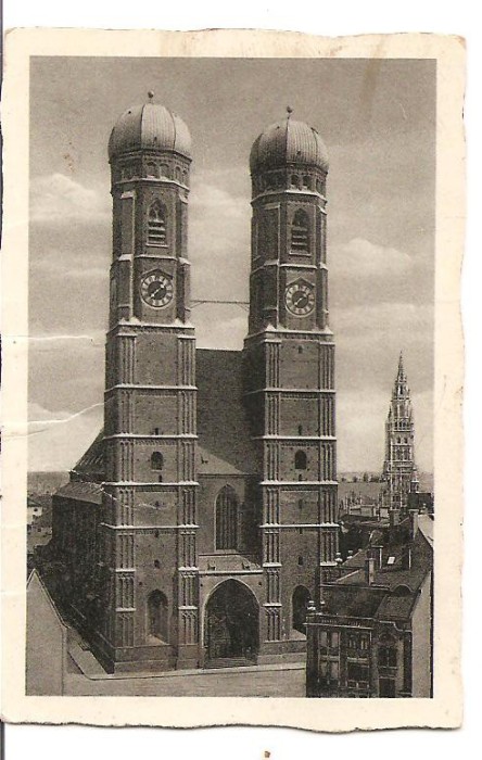 CPI (B1803) MUNCHEN, GERMANIA, FRAUENKIRCHE, NECIRCULATA, DIMENSIUNI:7x9cm, (14)