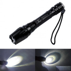 Lanterna Profesionala Power Light 1000w de mare putere XML - T6 Led Cree + Zoom Telescopic + Charger + 2 Acumulatori 18650 foto