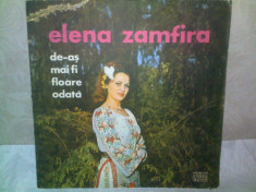 Discuri vinil, Placi pickup, pick-up, Muzica populara, Elena Zamfira - De-as mai fi floare odata foto