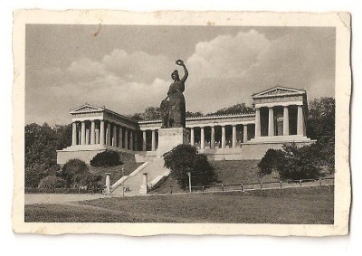 CPI (B1794) MUNCHEN, GERMANIA, BAVARIA MIT RUHMESHALLE, NECIRCULATA, DIMENSIUNI:7x9cm, (5) foto