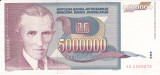Bancnota Iugoslavia 5.000.000 Dinari 1993 - P121 UNC