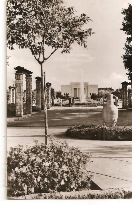 CPI (B1822) EFORIE-SUD, VEDERE DIN PARC, EDITURA MERIDIANE, CIRCULATA 8.8.1963, STAMPILE, TIMBRU, RPR
