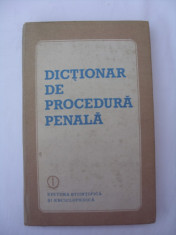 Dictionar de procedura penala foto