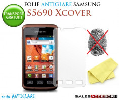 2X FOLIE ECRAN MATA ANTIGLARE ANTI AMPRENTE SAMSUNG S5690 GALAXY XCOVER X COVER (SET DE 2 BUC) - TRANSPORT GRATUIT! foto