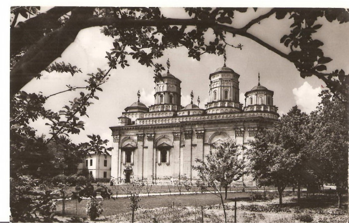 CPI (B1885) IASI. BISERICA GOLIA ( MONUMENT ISTORIC, SEC. XVII ), EDITURA MERIDIANE, CIRCULATA 3.9.64, STAMPILE, TIMBRU, RPR