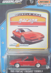 Macheta america &amp;#039;89 PONTIAC FIREBIRD FORMULA /scara 1/64/GREENLIGHT Inc.++2100 de licitatii !! foto