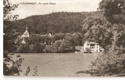 CPI (B1903) CALIMANESTI. PE MALUL OLTULUI, CIRCULATA 10.11.60, STAMPILE, TIMBRU, RPR foto