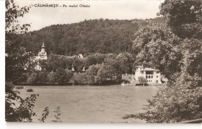 CPI (B1903) CALIMANESTI. PE MALUL OLTULUI, CIRCULATA 10.11.60, STAMPILE, TIMBRU, RPR