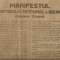 Manifestul Partidului National Liberal catre tara - anii 1920