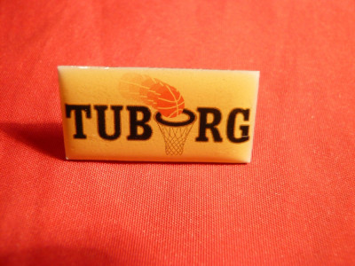 Insigna veche TUBORG sponsor baschet foto
