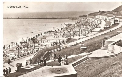 CPI (B1913) EFORIE-SUD. PLAJA, EDITURA MERIDIANE, CIRCULATA 1963, STAMPILE, RPR foto